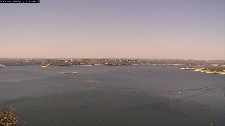 Lake Travis webcam, October 17, 2015 11:10 AM CT