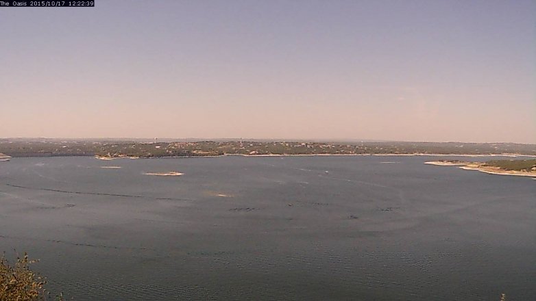 Lake Travis webcam, October 17, 2015 11:30 AM CT