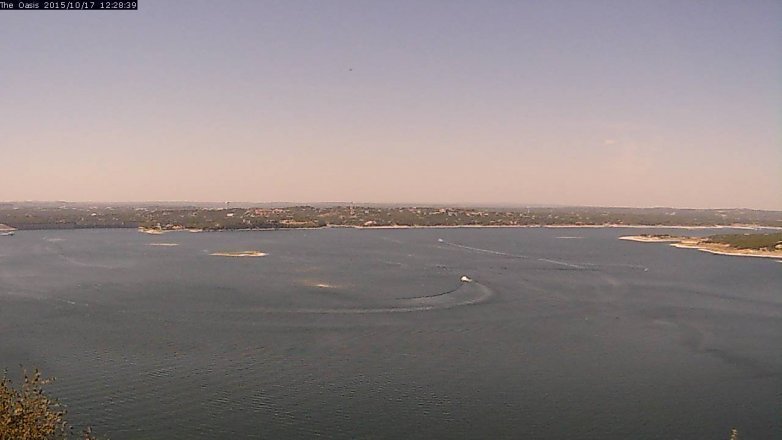 Lake Travis webcam, October 17, 2015 11:35 AM CT