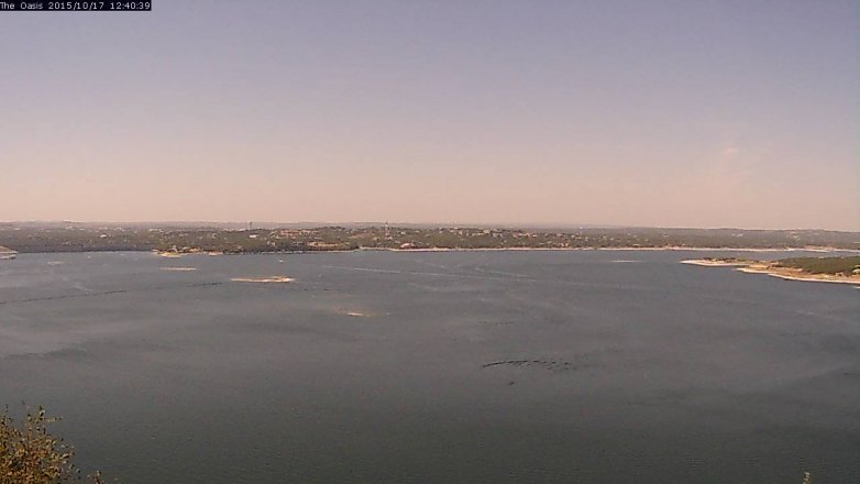 Lake Travis webcam, October 17, 2015 11:45 AM CT
