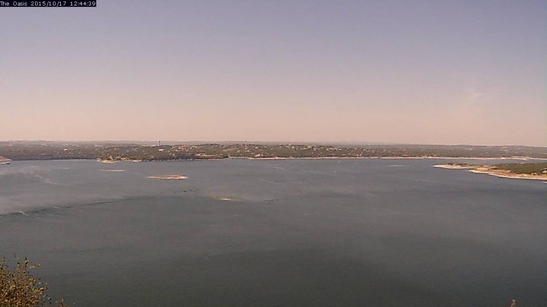 Lake Travis webcam, October 17, 2015 11:50 AM CT