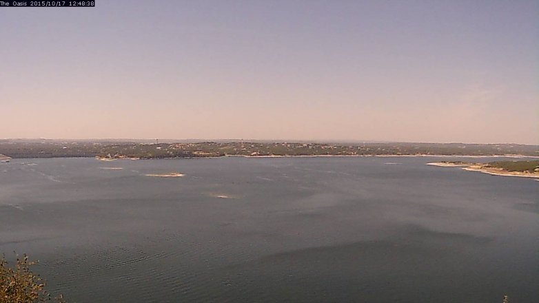 Lake Travis webcam, October 17, 2015 11:55 AM CT