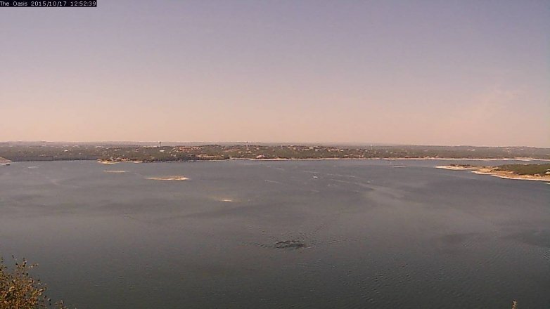Lake Travis webcam, October 17, 2015 12:00 PM CT
