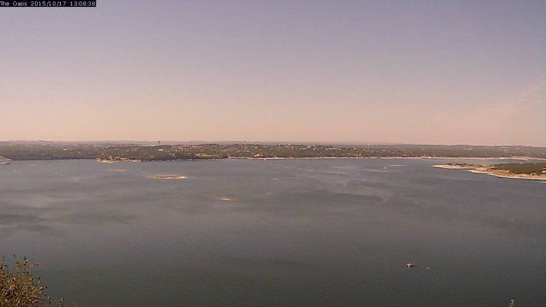 Lake Travis webcam, October 17, 2015 12:15 PM CT