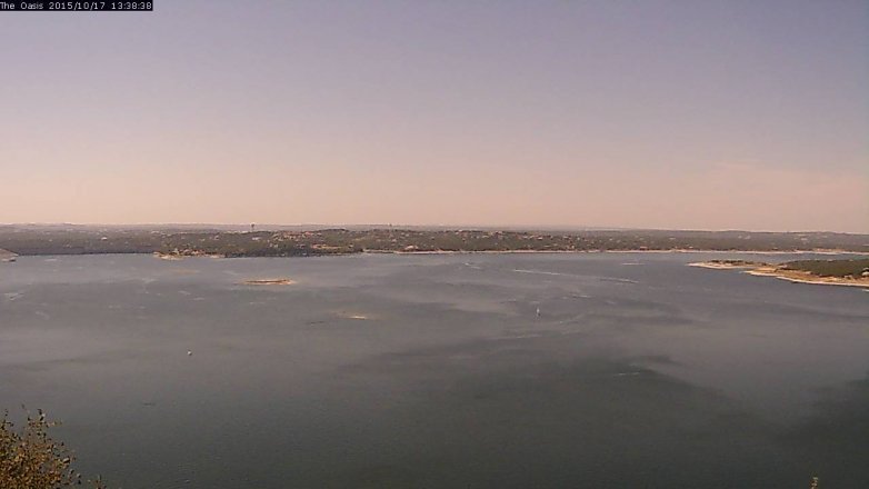Lake Travis webcam, October 17, 2015 12:45 PM CT