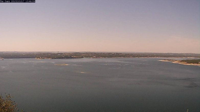Lake Travis webcam, October 17, 2015 12:50 PM CT