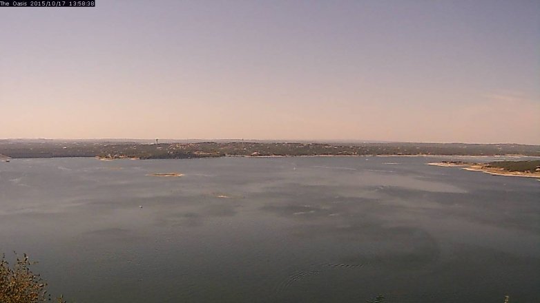 Lake Travis webcam, October 17, 2015 1:05 PM CT