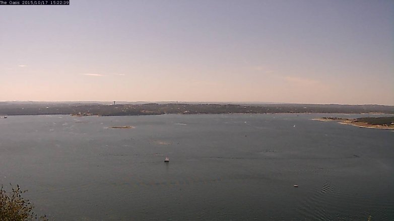Lake Travis webcam, October 17, 2015 2:30 PM CT