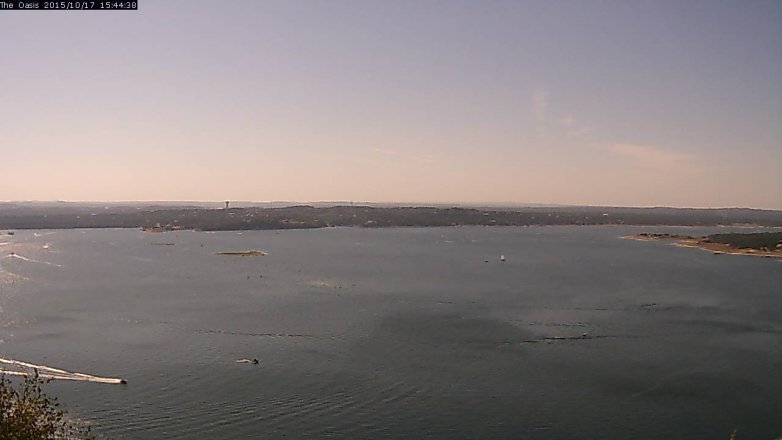 Lake Travis webcam, October 17, 2015 2:50 PM CT