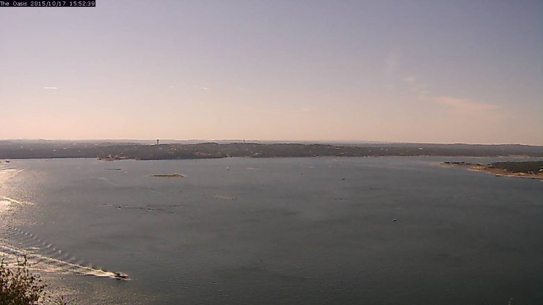 Lake Travis webcam, October 17, 2015 3:00 PM CT