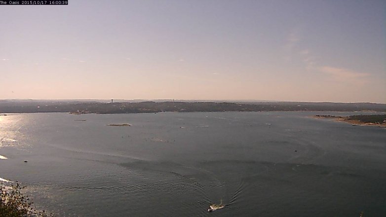Lake Travis webcam, October 17, 2015 3:05 PM CT