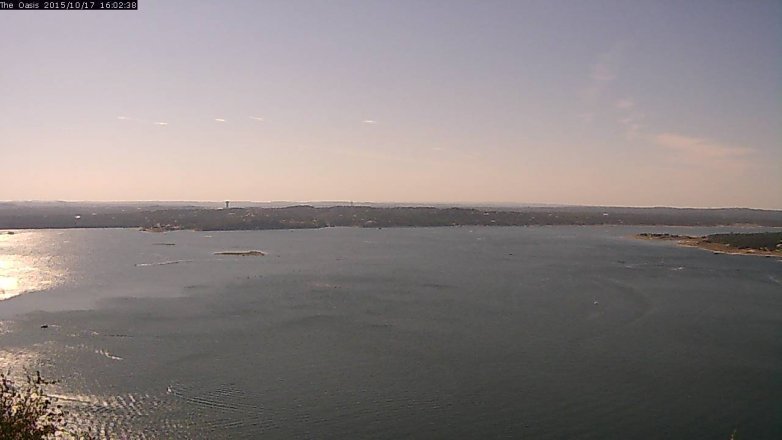 Lake Travis webcam, October 17, 2015 3:10 PM CT