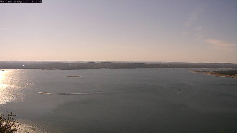 Lake Travis webcam, October 17, 2015 3:15 PM CT