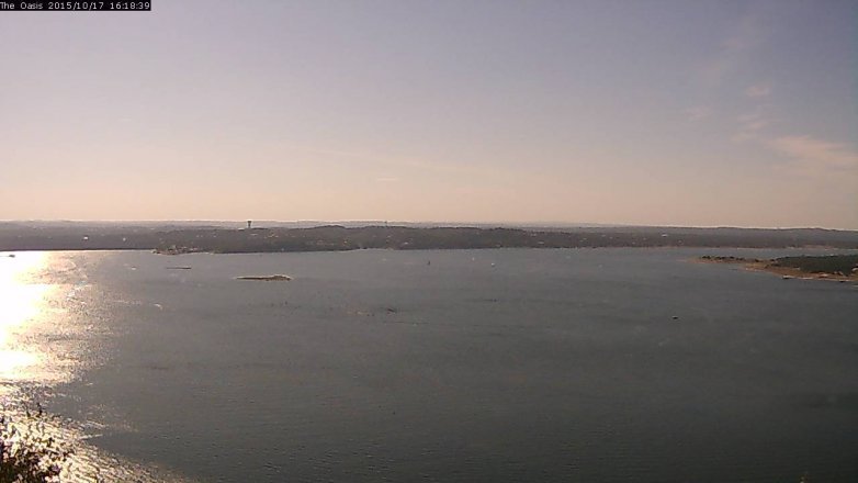 Lake Travis webcam, October 17, 2015 3:25 PM CT