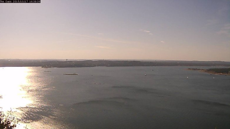 Lake Travis webcam, October 17, 2015 3:45 PM CT