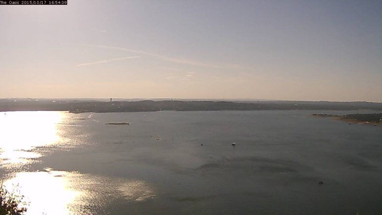 Lake Travis webcam, October 17, 2015 4:00 PM CT