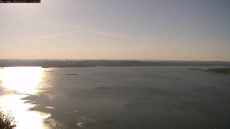 Lake Travis webcam, October 17, 2015 4:10 PM CT