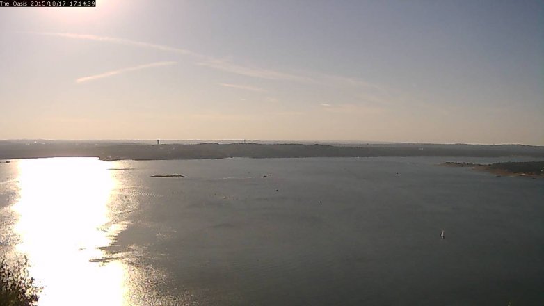 Lake Travis webcam, October 17, 2015 4:20 PM CT