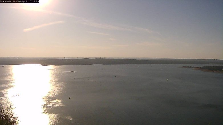 Lake Travis webcam, October 17, 2015 4:30 PM CT