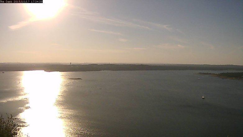 Lake Travis webcam, October 17, 2015 4:40 PM CT