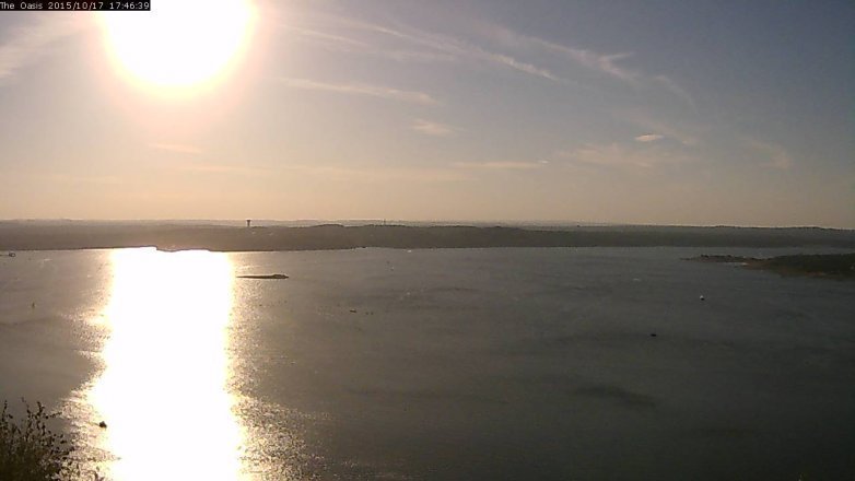 Lake Travis webcam, October 17, 2015 4:50 PM CT