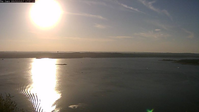 Lake Travis webcam, October 17, 2015 5:05 PM CT