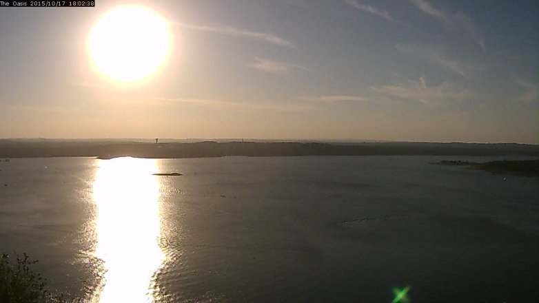 Lake Travis webcam, October 17, 2015 5:10 PM CT