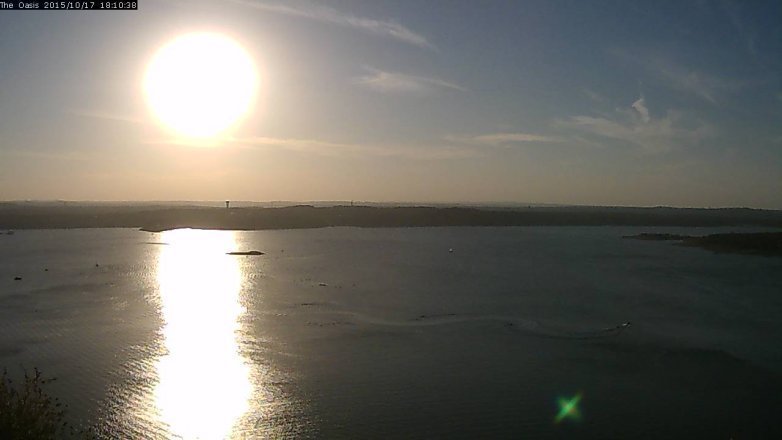 Lake Travis webcam, October 17, 2015 5:15 PM CT