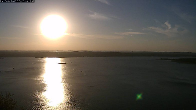 Lake Travis webcam, October 17, 2015 5:25 PM CT