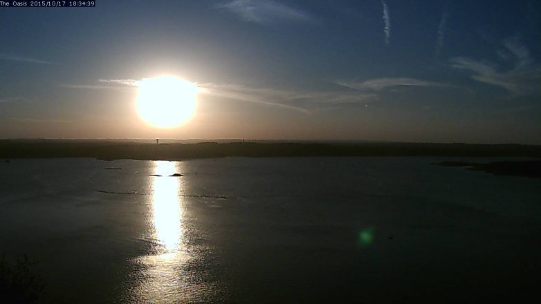Lake Travis webcam, October 17, 2015 5:40 PM CT