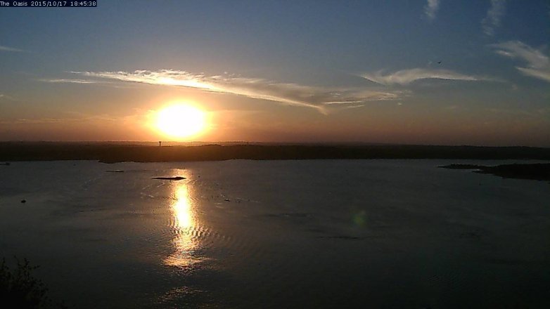 Lake Travis webcam, October 17, 2015 5:50 PM CT