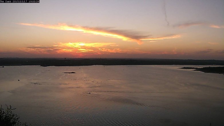 Lake Travis webcam, October 17, 2015 6:05 PM CT