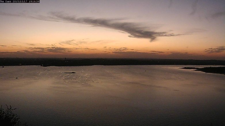 Lake Travis webcam, October 17, 2015 6:25 PM CT