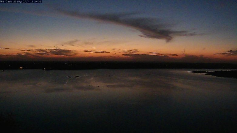Lake Travis webcam, October 17, 2015 6:30 PM CT