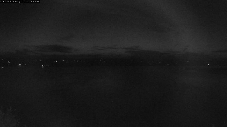 Lake Travis webcam, October 17, 2015 6:45 PM CT