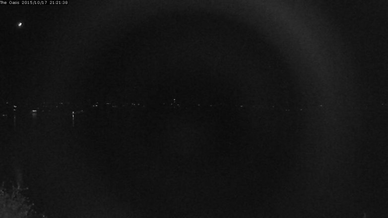 Lake Travis webcam, October 17, 2015 8:30 PM CT