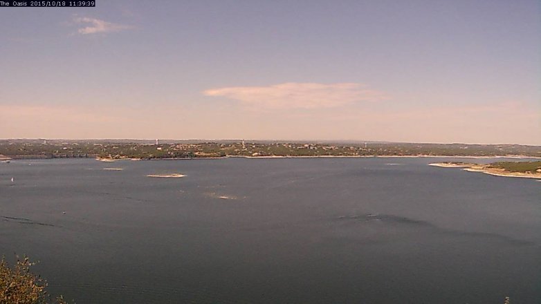 Lake Travis webcam, October 18, 2015 10:45 AM CT