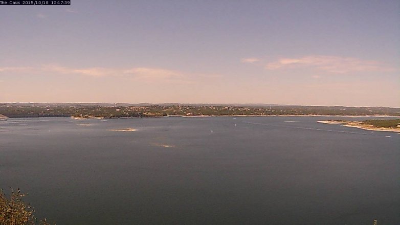 Lake Travis webcam, October 18, 2015 11:25 AM CT