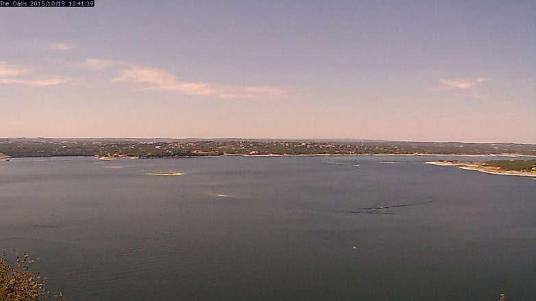 Lake Travis webcam, October 18, 2015 11:50 AM CT