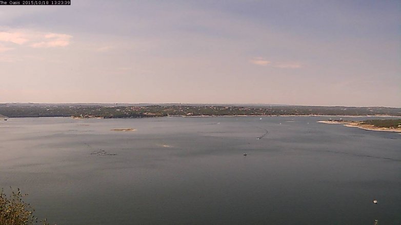 Lake Travis webcam, October 18, 2015 12:30 PM CT