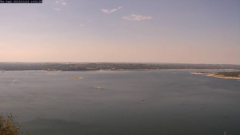 Lake Travis webcam, October 18, 2015 1:05 PM CT