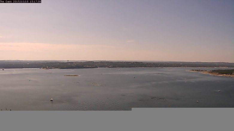 Lake Travis webcam, October 18, 2015 2:25 PM CT
