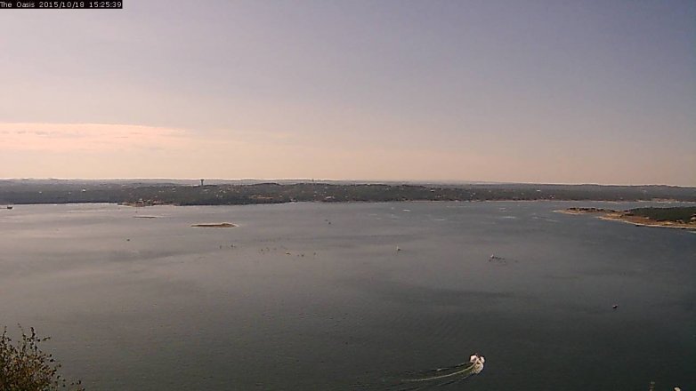 Lake Travis webcam, October 18, 2015 2:35 PM CT