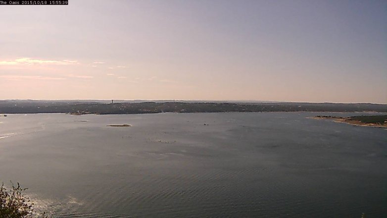 Lake Travis webcam, October 18, 2015 3:00 PM CT