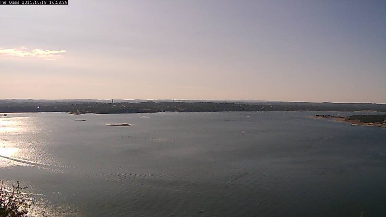 Lake Travis webcam, October 18, 2015 3:20 PM CT
