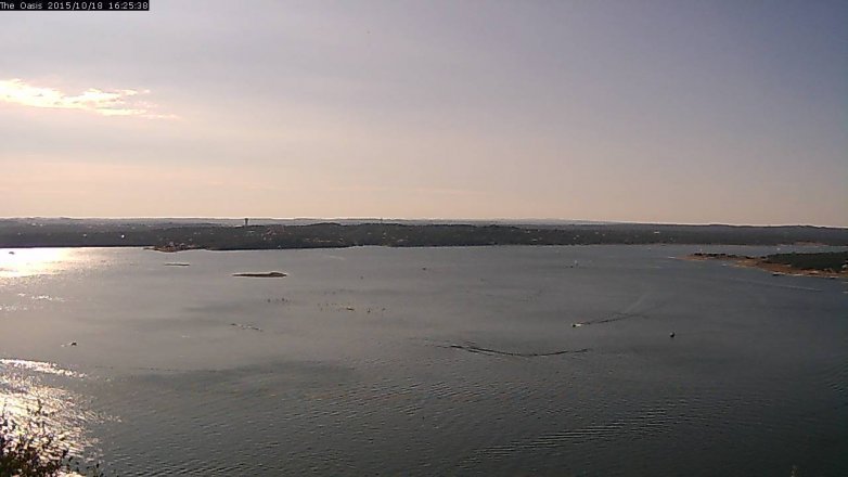 Lake Travis webcam, October 18, 2015 3:30 PM CT