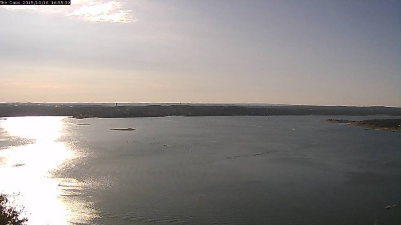 Lake Travis webcam, October 18, 2015 4:00 PM CT