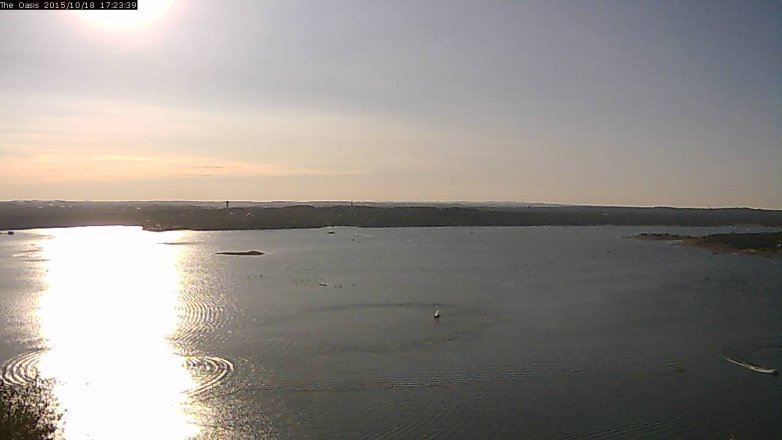 Lake Travis webcam, October 18, 2015 4:30 PM CT