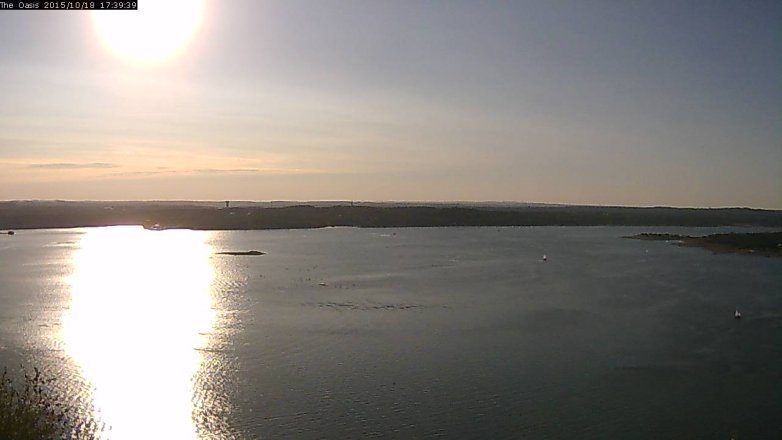Lake Travis webcam, October 18, 2015 4:45 PM CT