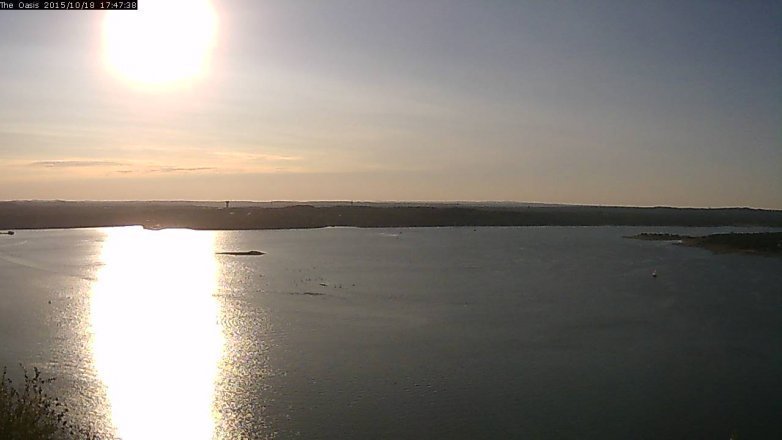 Lake Travis webcam, October 18, 2015 4:55 PM CT